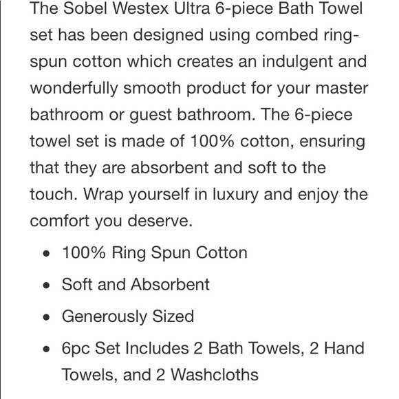 6 PC Towel Set - Picture 5 of 5